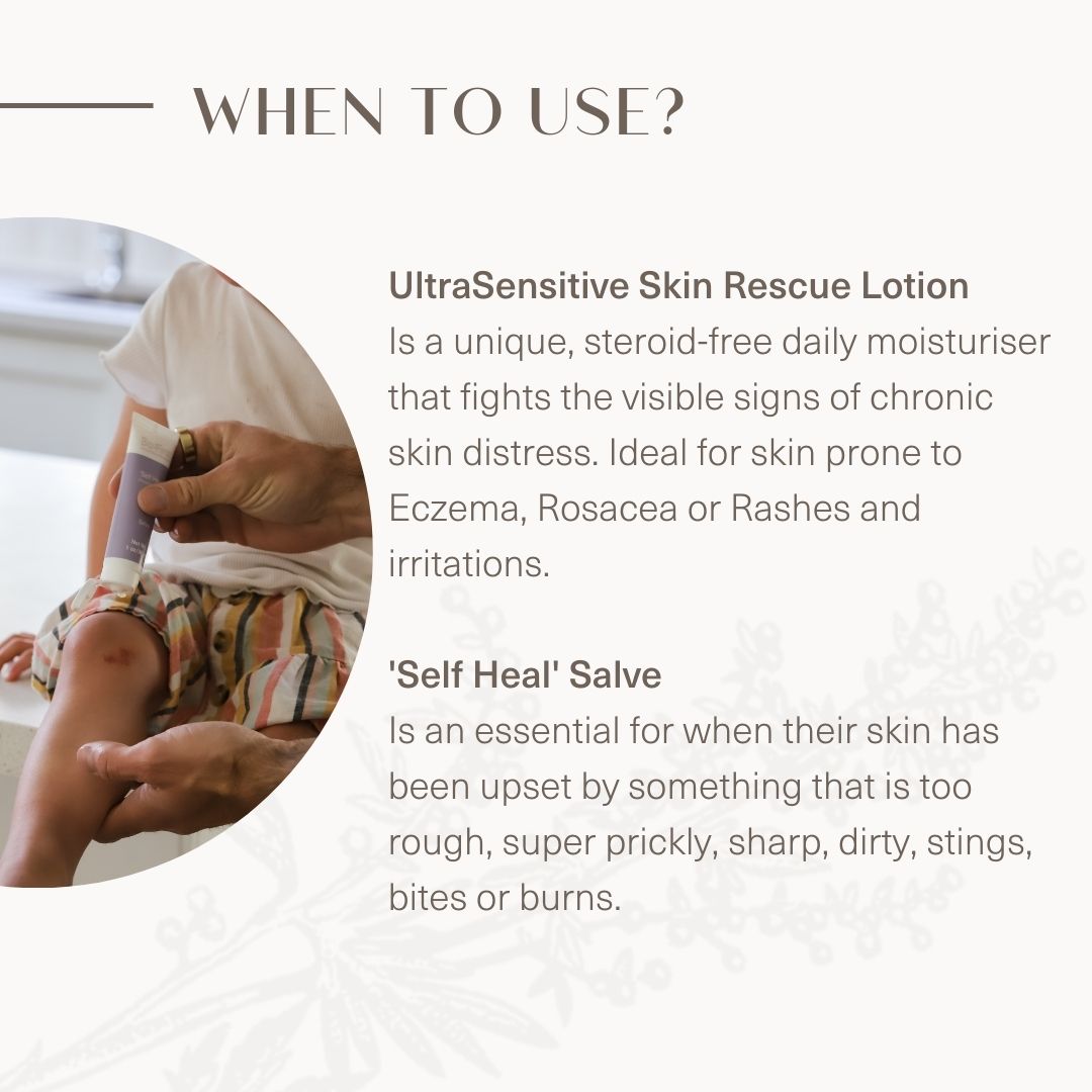 When to use - Natural Remedies for Eczema and Rosacea prone skin as well as natural first aid