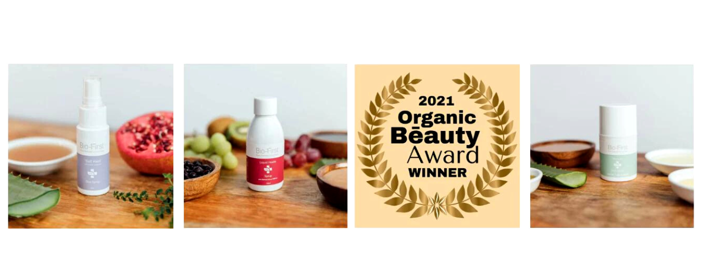 Three Bio-First® products announced as Winners in the 2021 Organic Beauty Awards