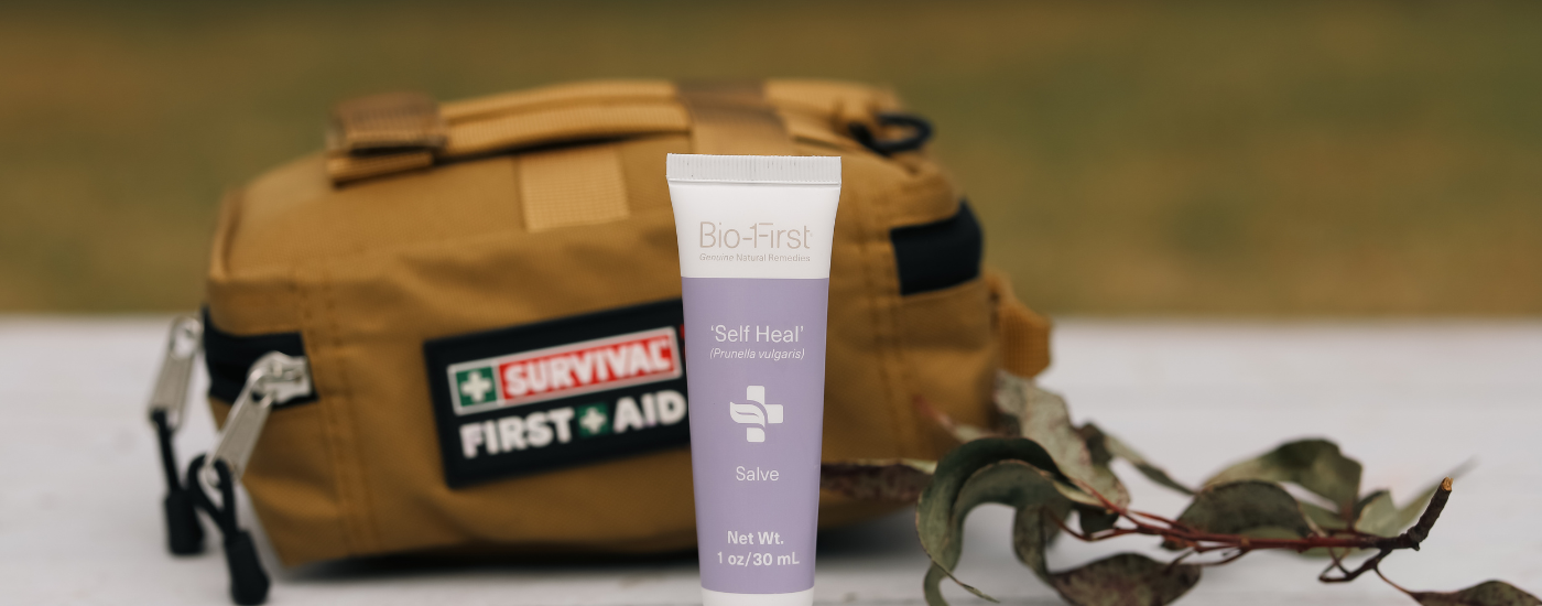 Bio-First 'Self Heal' Salve brings together the precious Self Heal (Prunella vulgaris) herb with one of nature's most rare, expensive and ancient extracts, Frankincense and Milk Thistle.