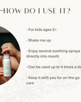 Toxin-free and safe Manuka Soother Syrup for children.