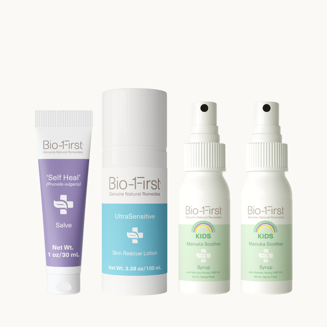 Bio-First Kids Remedies Kit for all your child's skin and health needs.